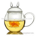 Cat Type Hand Blown Herbal Teas Glass Tea Cup 
